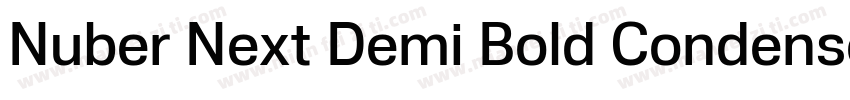 Nuber Next Demi Bold Condensed字体转换